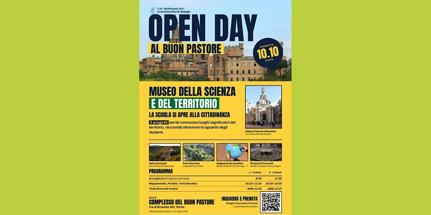 OPEN DAY AL BUON PASTORE: Museo della scienza e del territorio