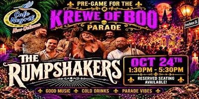 Krewe of Boo Pre-Game with The Rumpshakers