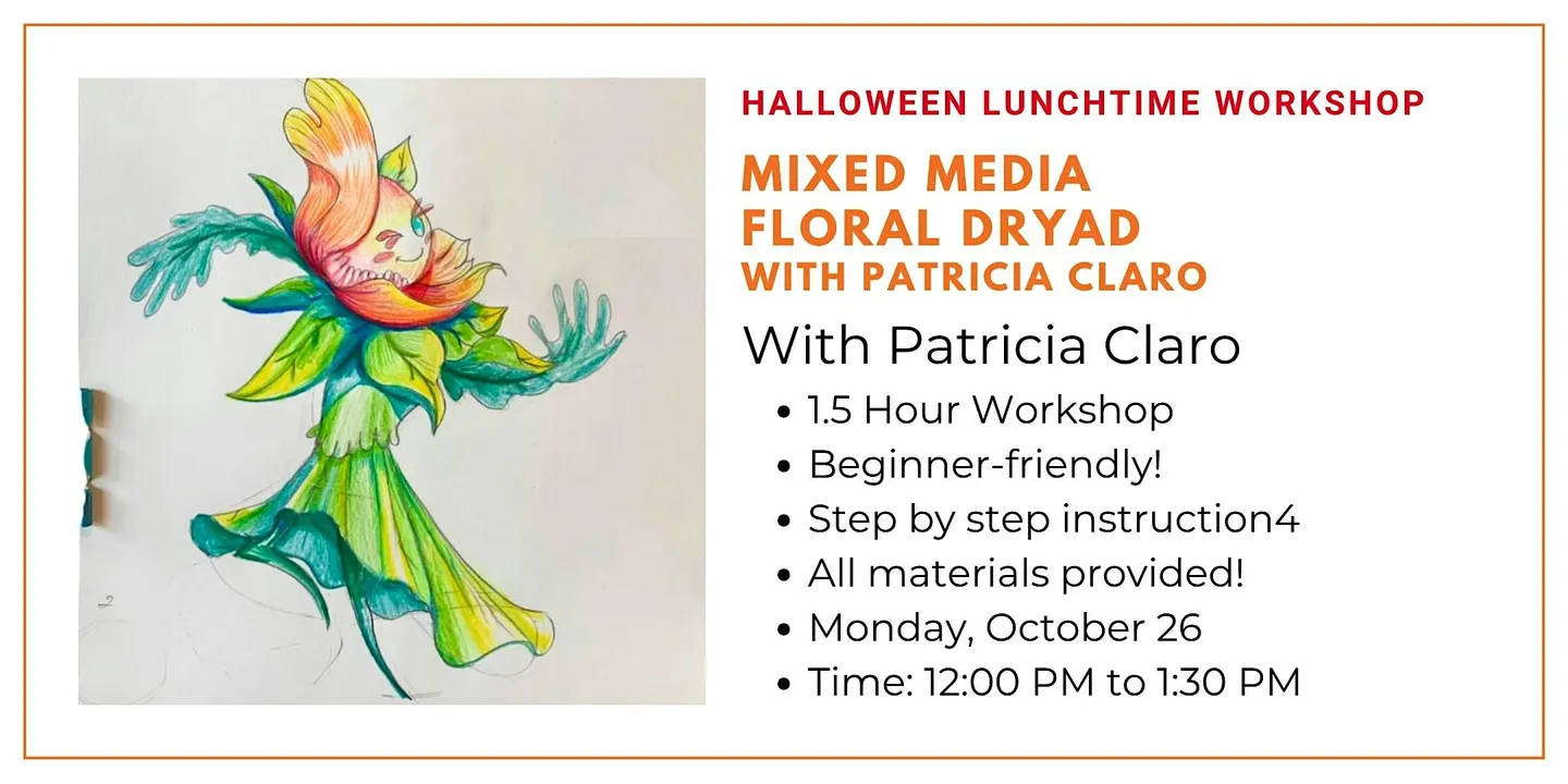 Halloween Lunchtime Workshop: Mixed Media Floral Dryad