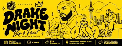 Drake Night Sip & Paint