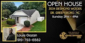 OPEN HOUSE - 3034 Desmond Woods Dr