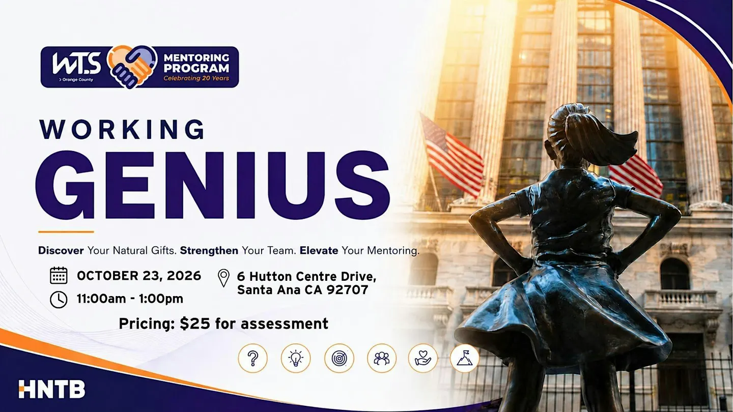 WTS-OC: Mentoring Program, Working Genius Workshop