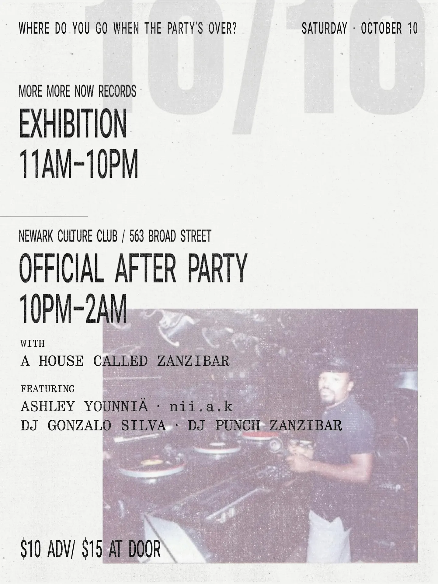 A HOUSE CALLED ZANZIBAR // AFTER PARTY