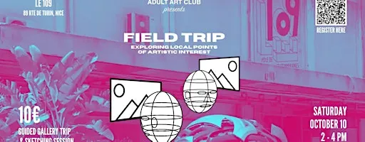 Guided Gallery Walk & Outdoor Sketch Session (Nice, FR)