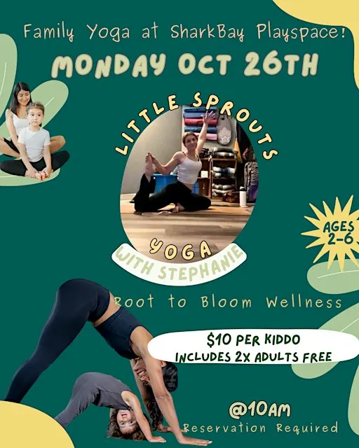 Little Sprouts Family Yoga at SharkBay Playspace