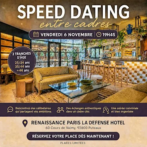 Speed dating entre cadres ✨Répartition par tranches d'âge