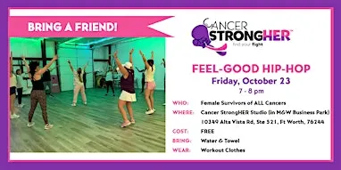Cancer StrongHER Feel-Good Hip-Hop — October 23, 2026
