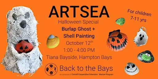 ArtSEA Halloween Special: Burlap Ghost + Shell Painting (7-11yrs)