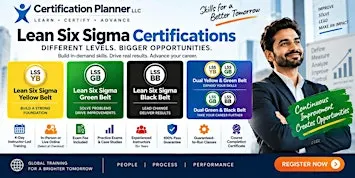 Lean Six Sigma Yellow, Green & Black Belt Training Program in Grand Rapids