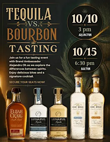 Sipping through Tequila & Bourbon- Oakton, VA