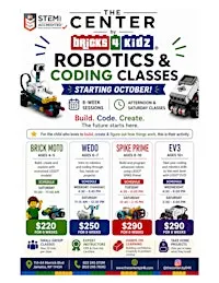 Robotics & Coding Classes by The Center by Bricks 4 Kidz