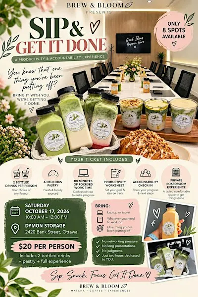 Sip & Get It Done: A Productivity & Accountability Experience