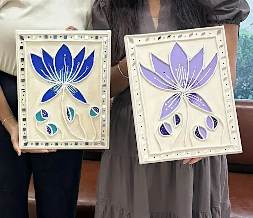 Beginner Clay & Mirror Lippan Art Workshop | Sip & Paint (Lewisville - DFW)