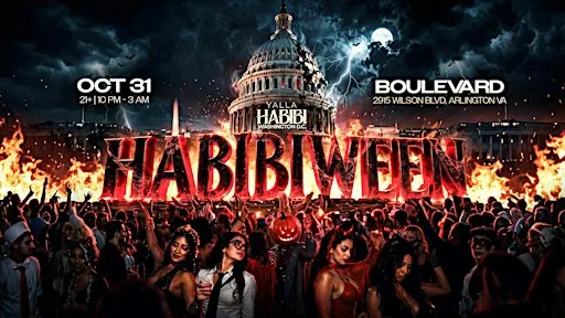 Yalla Habibi DC: HABIBIWEEN - Arabic Halloween Party @ BOULEVARD- Oct 31