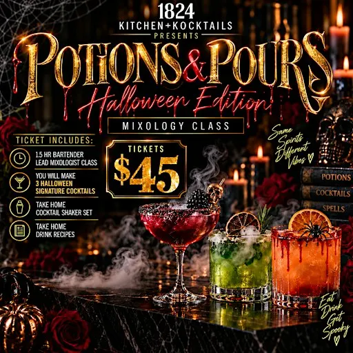 Potions & Pour: Spooky Mixology Class