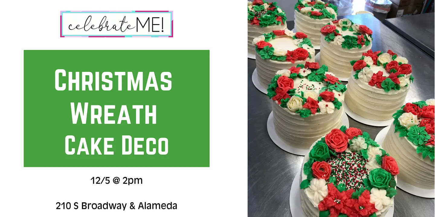 Christmas Wreath Cake Decorating