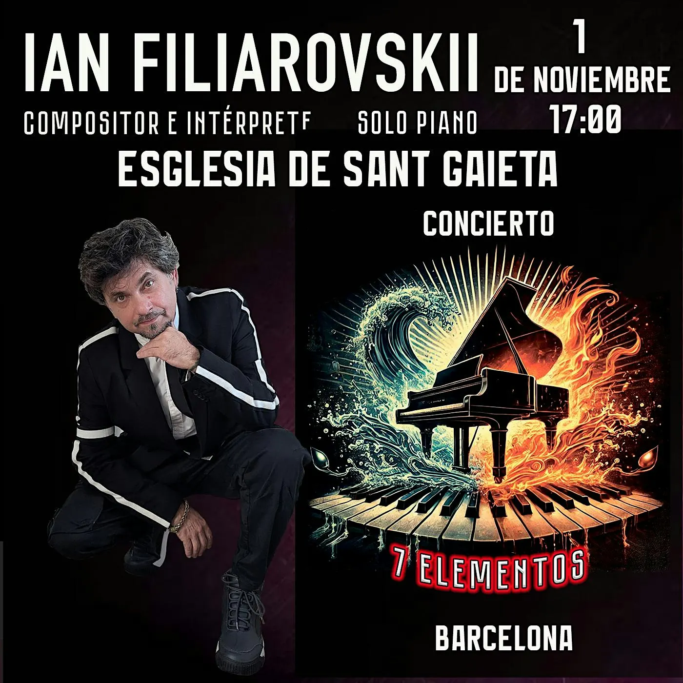 Ian Filiarovskii. Concert solo piano «Seven Elements».