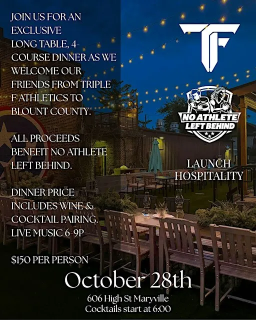 Walnut Kitchen - Long Table Dinner to Benefit No Athlete Left Behind