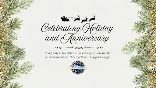 Toastmaster On Purpose Christmas holiday & Anniversary Party!