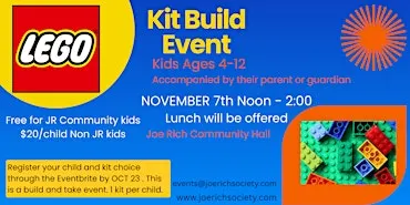 Joe Rich Lego Build & Take Event