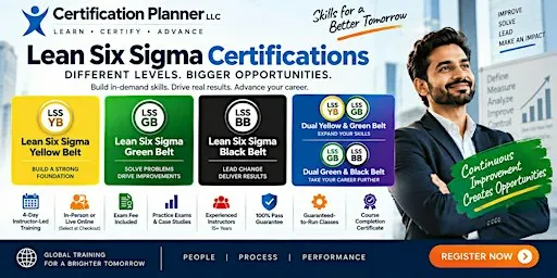 Lean Six Sigma Yellow, Green & Black Belt Training Program in Boise