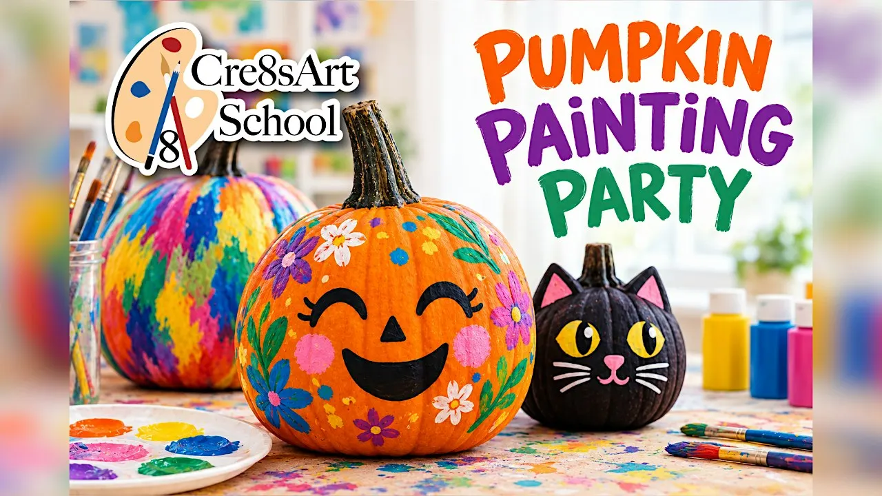 Cre8sArt Pumpkin Painting Party | Glen Rock