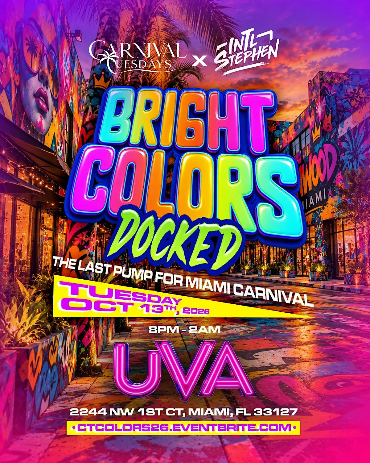 BRIGHT COLORS - Carnival Tuesdays X Intl Stephen