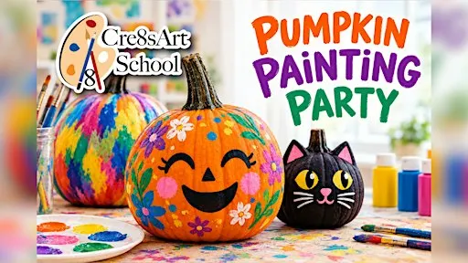 Cre8sArt Pumpkin Painting Party | Westwood