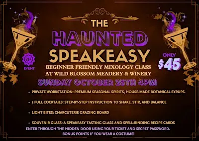 The Haunted Speakeasy : Beginner friendly mixology class