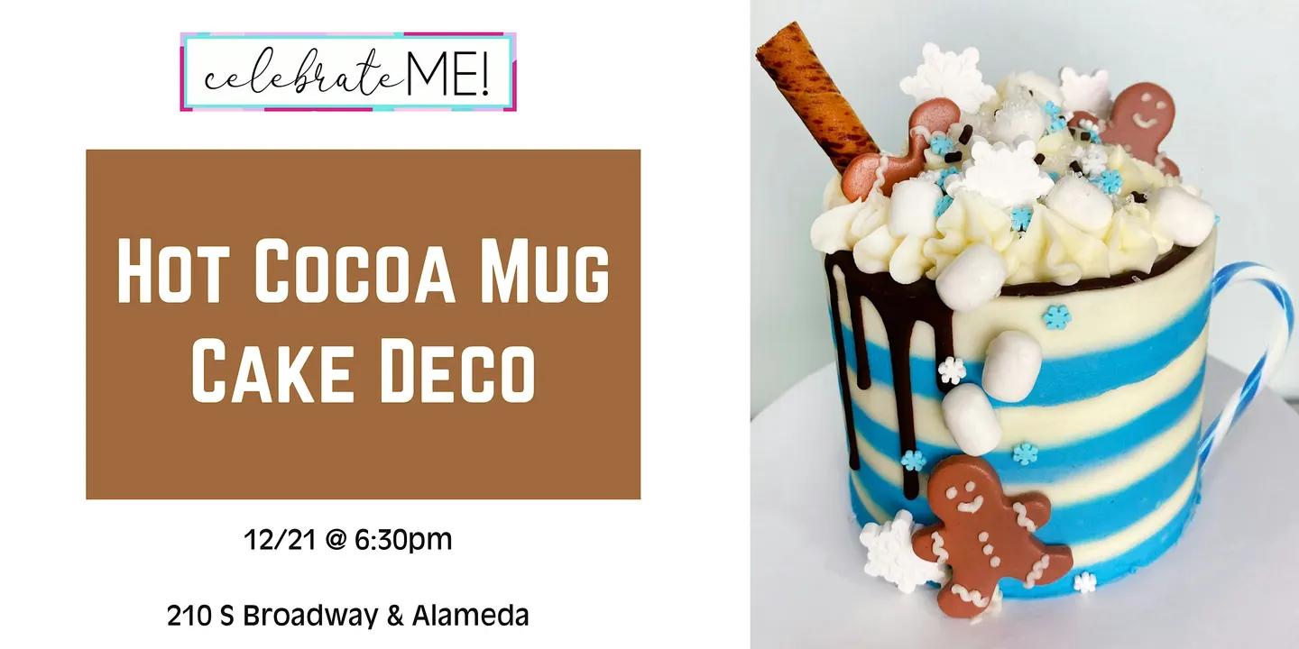 Hot Cocoa Mug Cake Decorating
