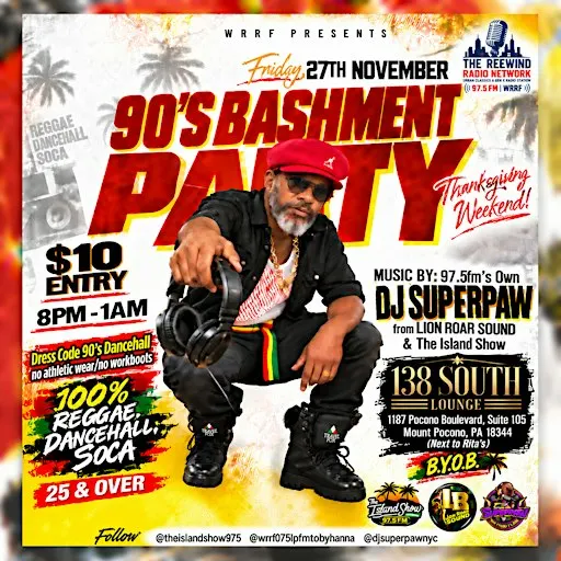 90’s Bashment Party – Thanksgiving Weekend