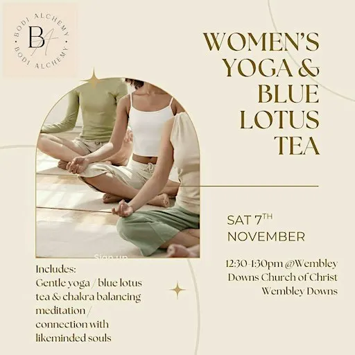 Women's Yoga & Blue Lotus Tea