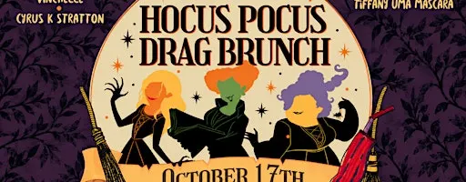 HOCUS POCUS DRAG BRUNCH at Fabrika | Halloween Drag Brunch Philadelphia