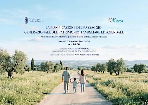 Pianificazione del passaggio generazionale del patrimonio