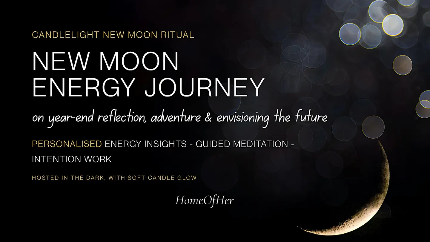 Candlelight New Moon Ritual on year-end reflection & envisioning future