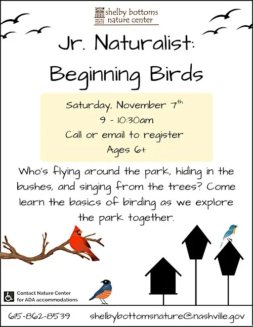 Jr. Naturalist: Beginning Birds