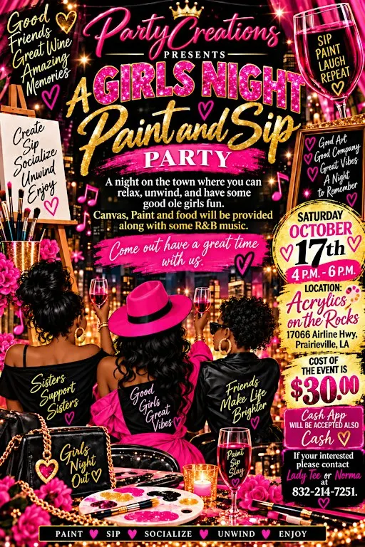 Girl's Night Out Sip and Paint