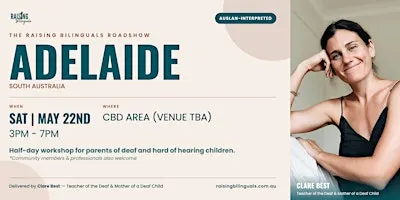 The Raising Bilinguals Roadshow (ADELAIDE)