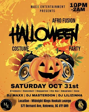 Afro Fusion Halloween Costume Party