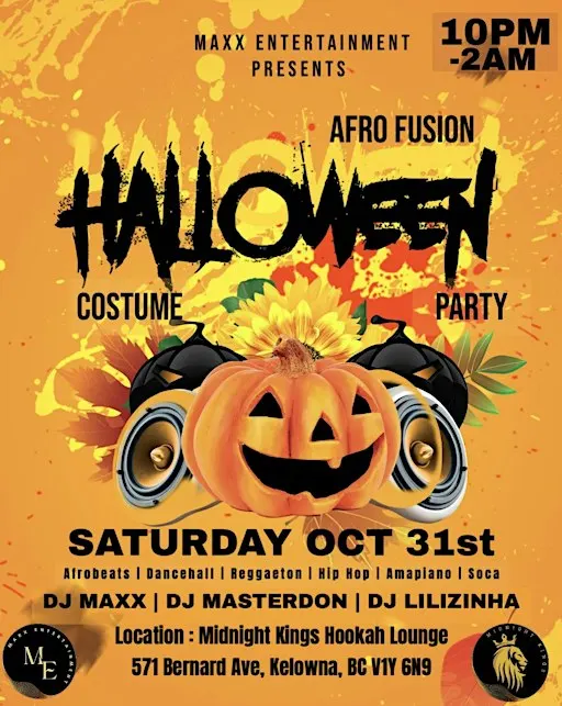 Afro Fusion Halloween Costume Party