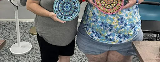 Beginner Dot Mandala Wood Painting & Sip | Creative Class (Lewisville-DFW)