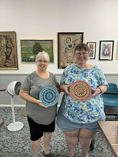 Beginner Dot Mandala Wood Painting & Sip | Creative Class (Lewisville-DFW)