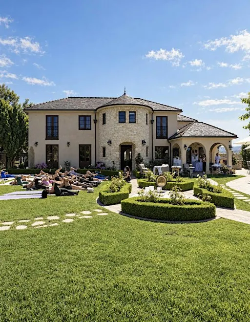 Women’s wellness day retreat in newport beach private estate