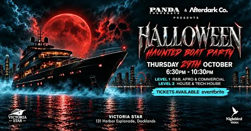 HALLOWEEN ☠️ HAUNTED BOAT PARTY