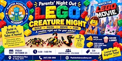 Parents Night Out: LEGO Creatures