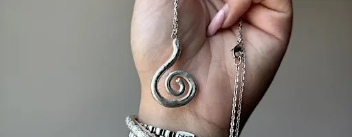 Beginner Jewelry Making: Silver Clay Spiral Necklace