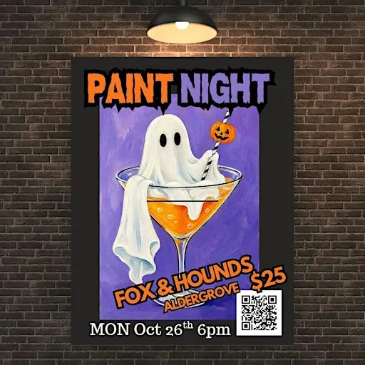 Here for the BOOS-Paint Star Night in ALDERGROVE at Fox & Hounds