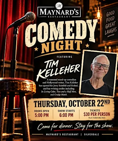 Comedy Night at Maynard’s featuring Tim Kelleher