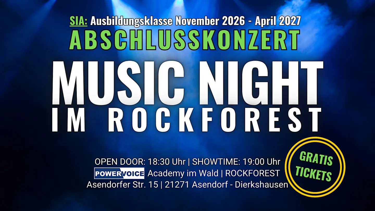153. MUSIC NIGHT | Abschlusskonzert SIA | Open Stage