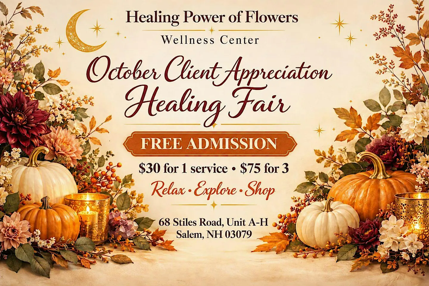 October Client Appreciation Healing Fair